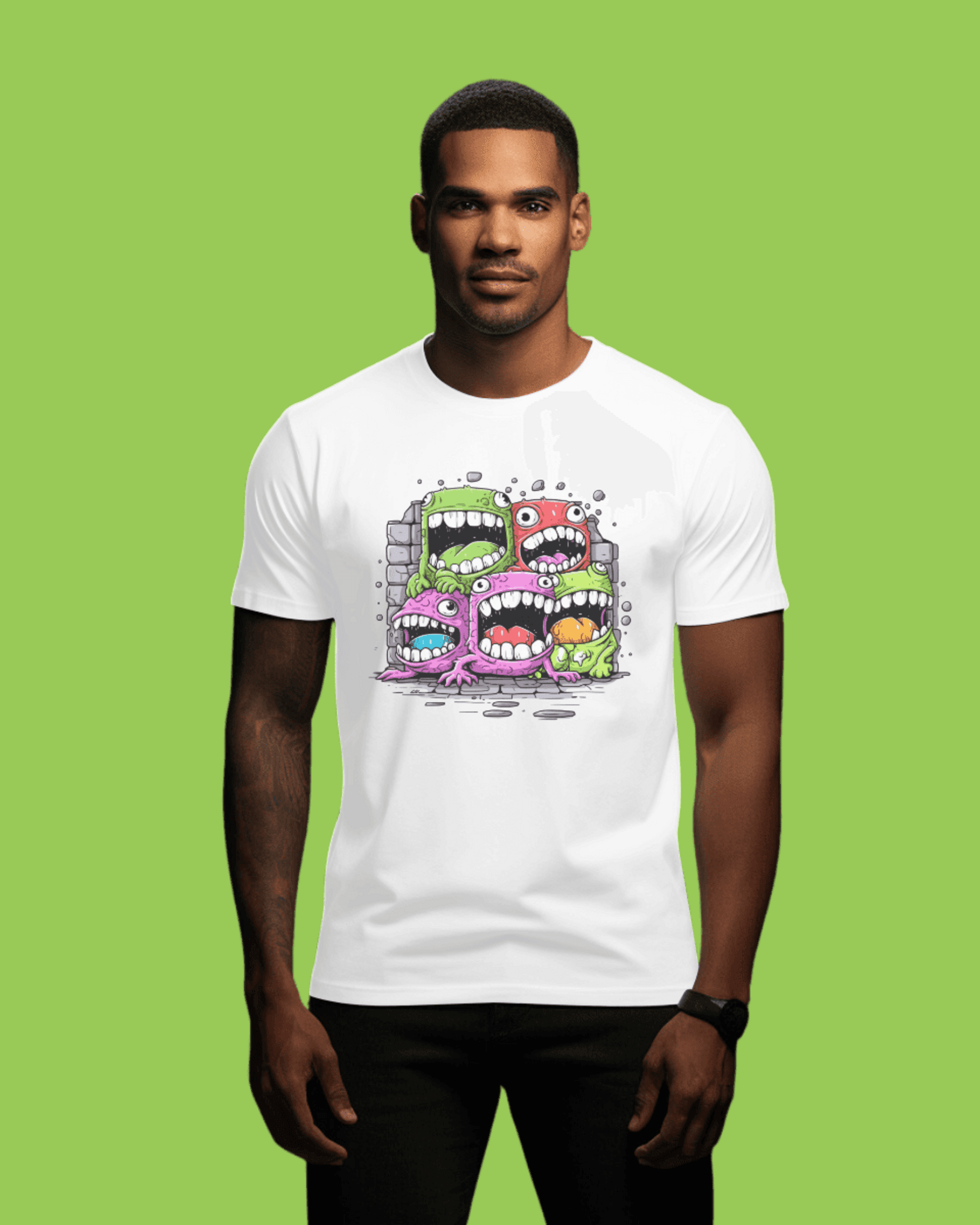 Camiseta manga corta unisex "Monstruitos" - 2