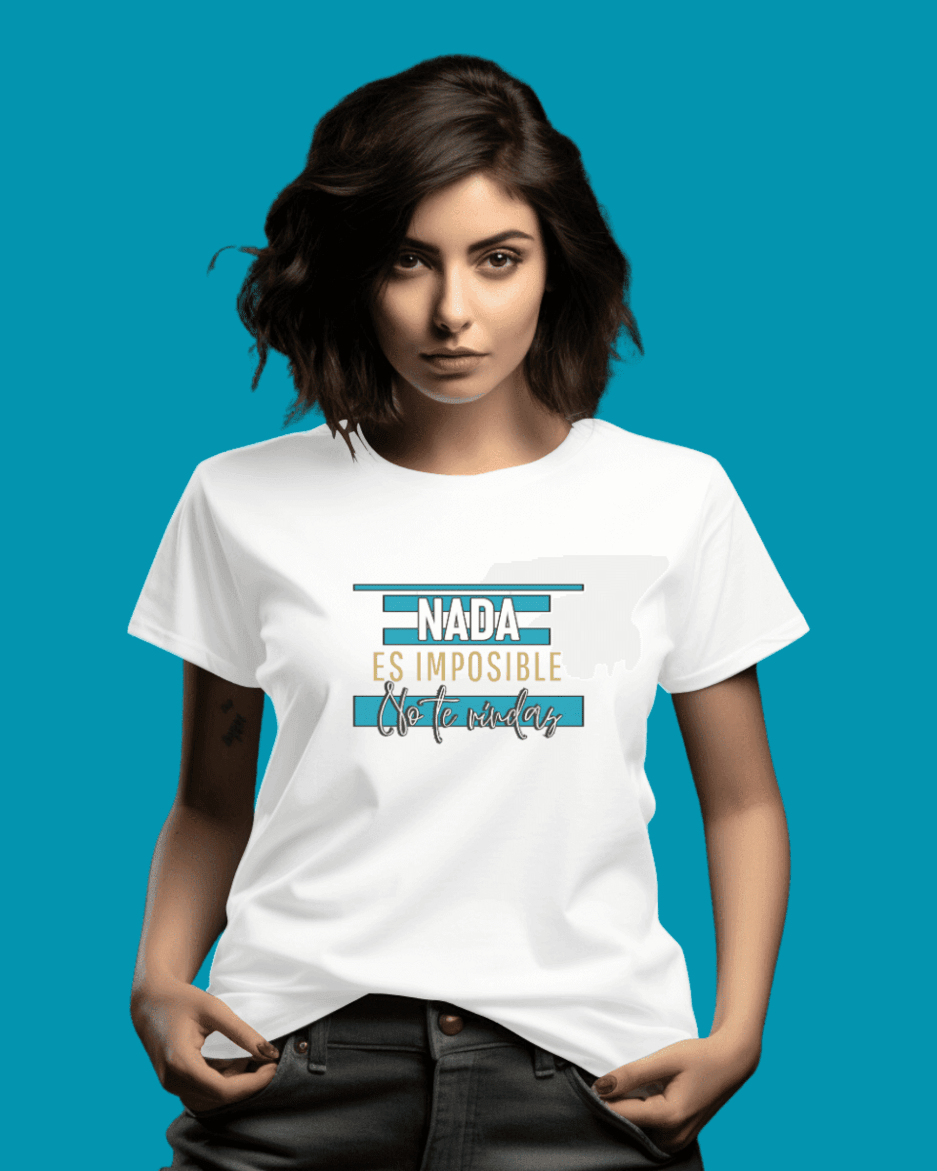 Camiseta manga corta unisex "Nada es imposible..." - 2