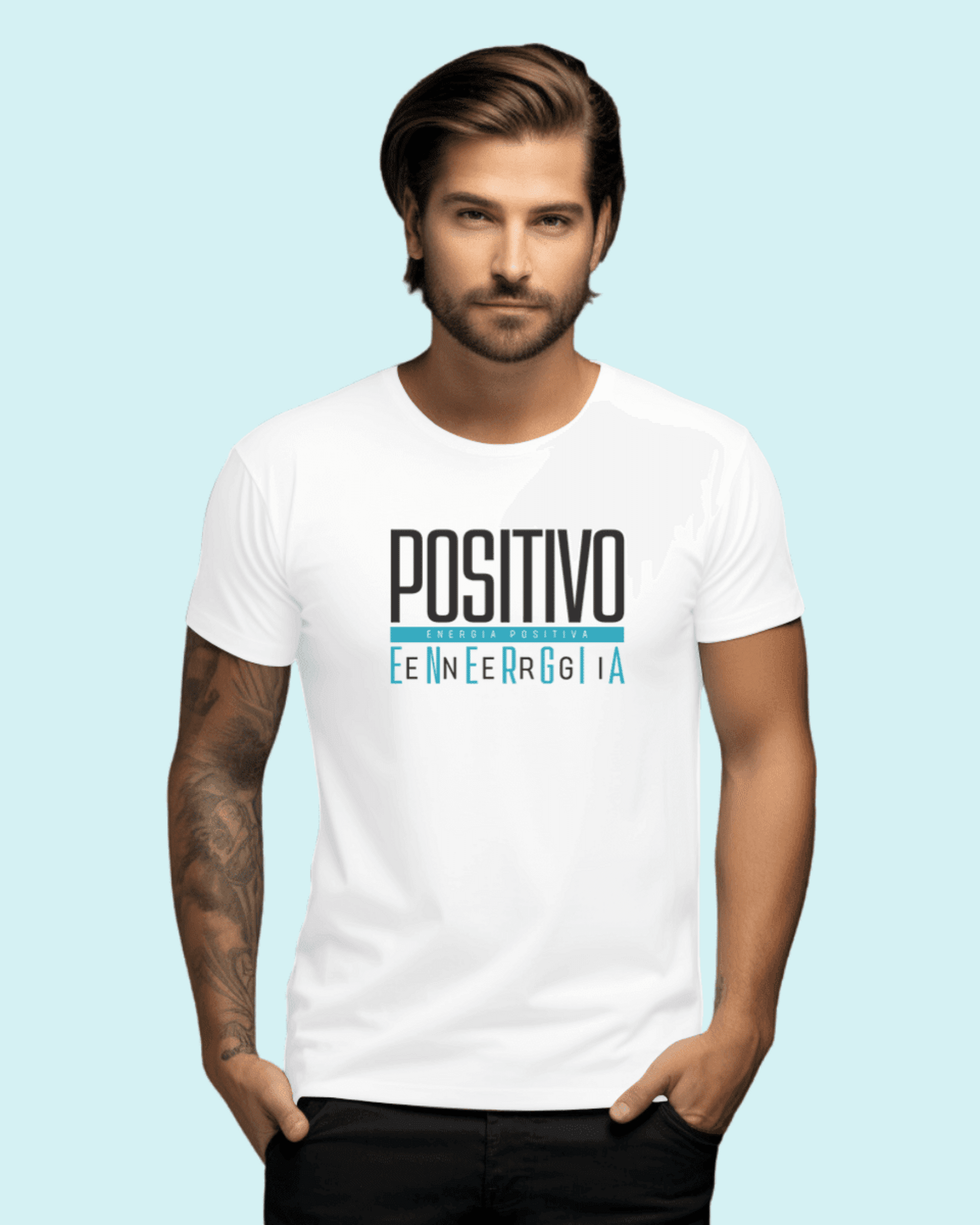 Camiseta manga corta unisex "Positivo" - 2